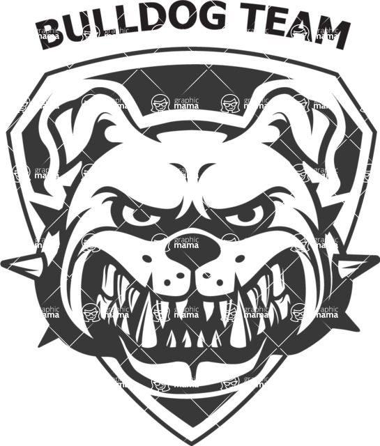 Vector Mascot Collection - Sport Team Bulldog Mascot Emblem